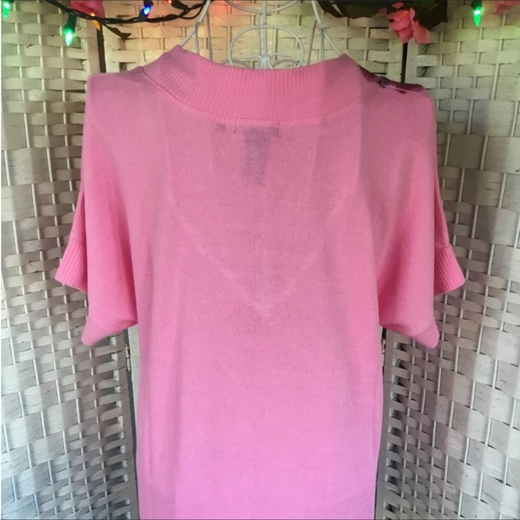 Vtg HSN Roam New York Pink Floral Top Size M  Vintage  New - Picture 5 of 9